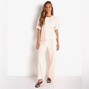 Callahan 🌹Wide Leg Pleated Women’s Pants in Light Beige